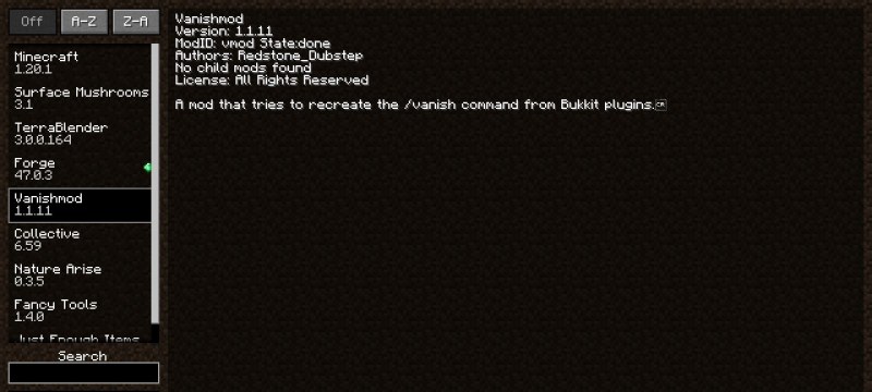 Мод Vanishmod 26.2/1.21.11 (Серверный мод для скрытия) | 1-07-2026, 10:46 - Моды для Minecraft / Инструменты / 1.16.4 / 1.16.5 / 1.17.1 / 1.18 / 1.18.2 / 1.19 / 1.19.1 / 1.19.2 / 1.19.3 / 1.19.4 / 1.20.1 / 1.20.2 / 1.20.4 / 1.20.6 / 1.21 / 1.21.1 / 1.21.4 / 1.21.5 / 1.21.8 / 1.21.10 / 1.21.11 / 26.1.1 / 26.1.2 / 26.2