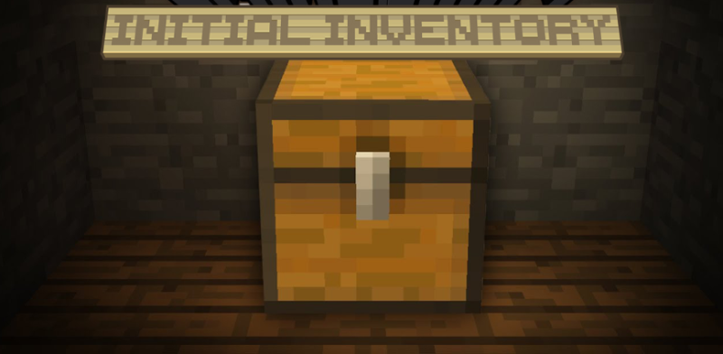 Мод Initial Inventory 1.20.3/1.19.4 (стартовый инвентарь)
