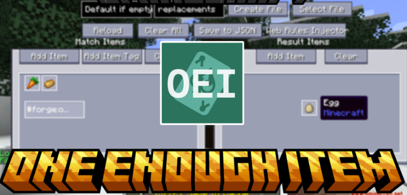 Мод One Enough Item 26.1.2/1.21.1 (Унификация предметов в модах)