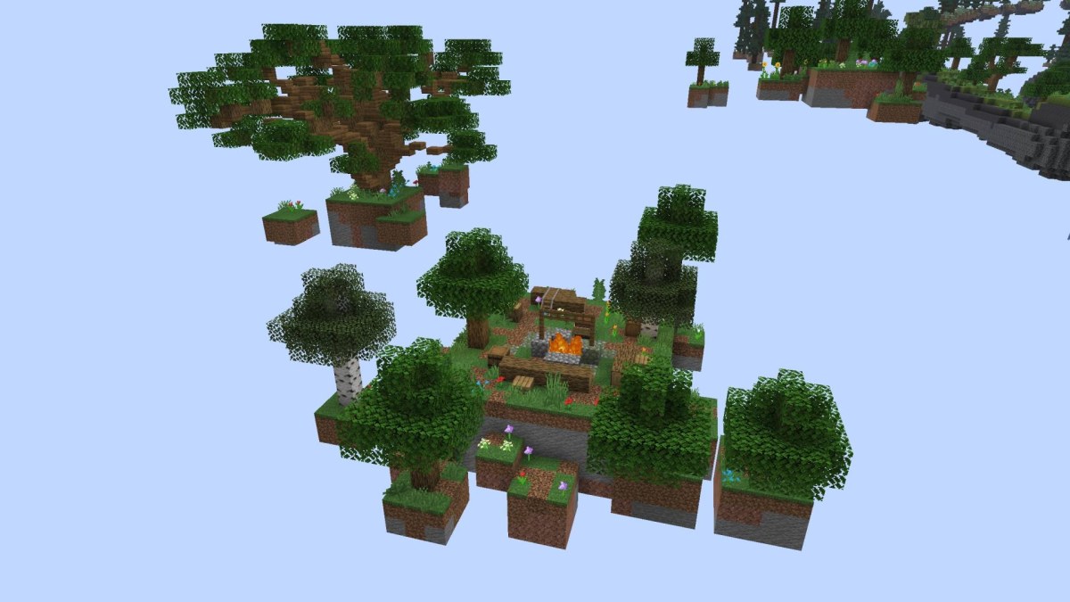 Карта Tryzz's Skyblock Adventure 26.40/1.21.132 (приключение на островах) | Вчера, 12:45 - Карты для Bedrock / Приключения / Постройки / Ландшафт / Выживание / 26.x / 1.21