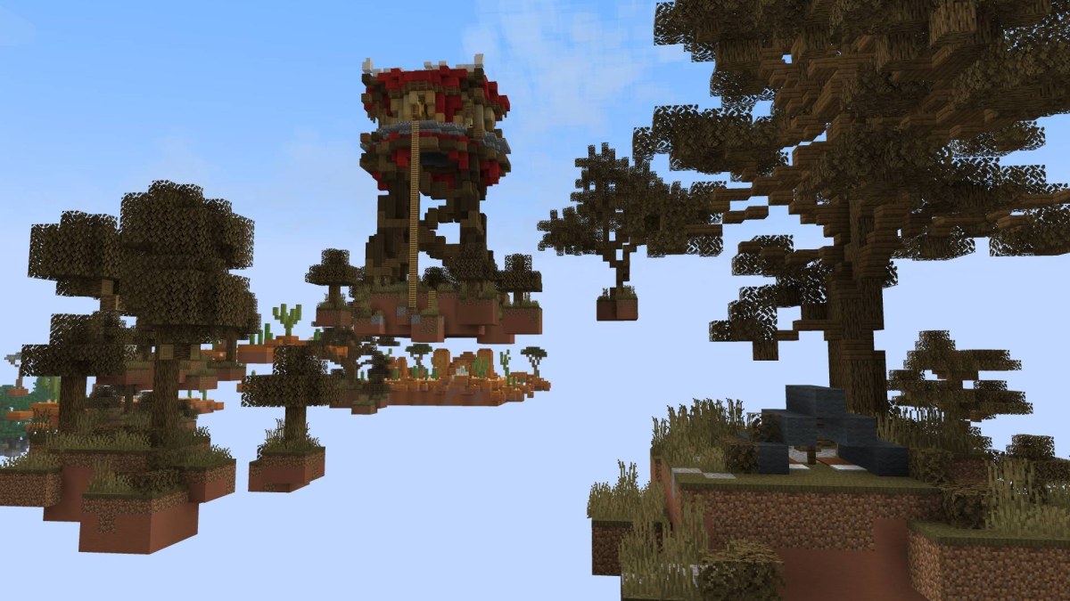 Карта Tryzz's Skyblock Adventure 26.40/1.21.132 (приключение на островах) | Вчера, 12:45 - Карты для Bedrock / Приключения / Постройки / Ландшафт / Выживание / 26.x / 1.21