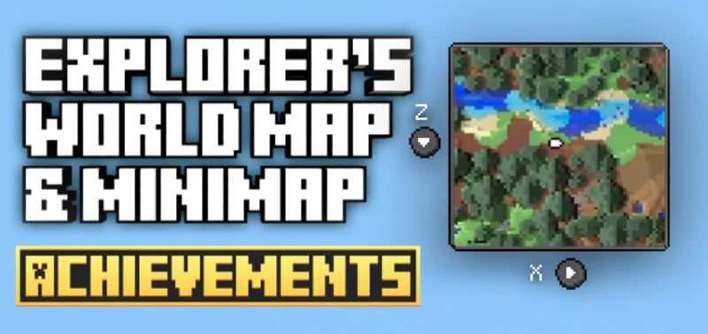 Мод Explorer's World Map & Minimap V2 26.40/1.21.100 (карта и миникарта)