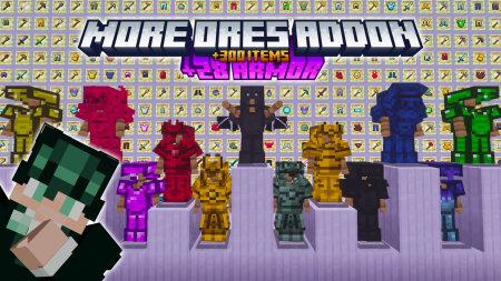 Мод More Ores [Achievement Friendly] 26.20 (новые руды и броня)