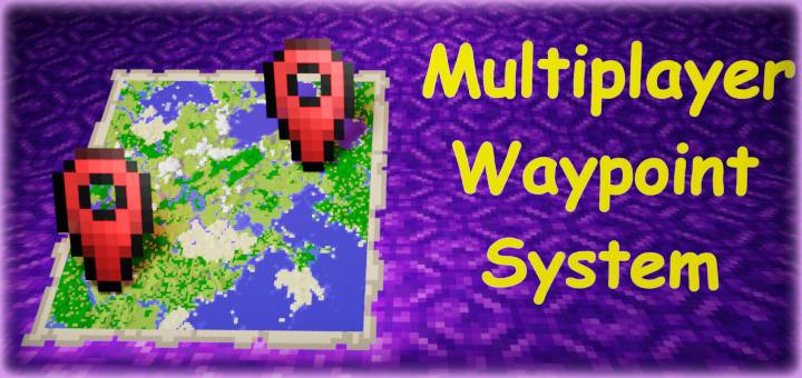 Мод Multiplayer Waypoint System! 26.40/1.21.130 (система точек телепортации)