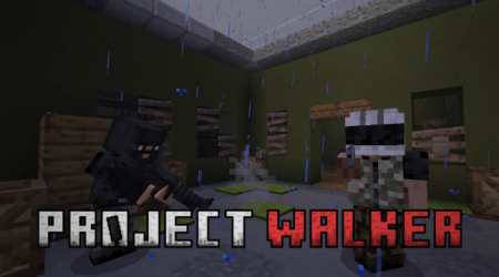 Мод Project Walker - Zombie Apocalypse 1.21.70 (зомби-апокалипсис)