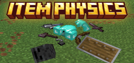 Мод Raiyon's Item Physics 26.20/1.21.132 (реалистичная физика предметов)
