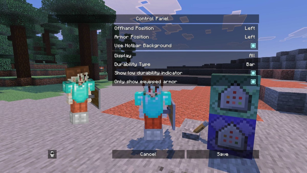 Мод Durability Armor Viewer 1.21.130 (отображение брони в) | 25-08-2026, 16:11 - Моды для Bedrock / Фэнтези / Выживание / Разное / Утилиты / 1.21