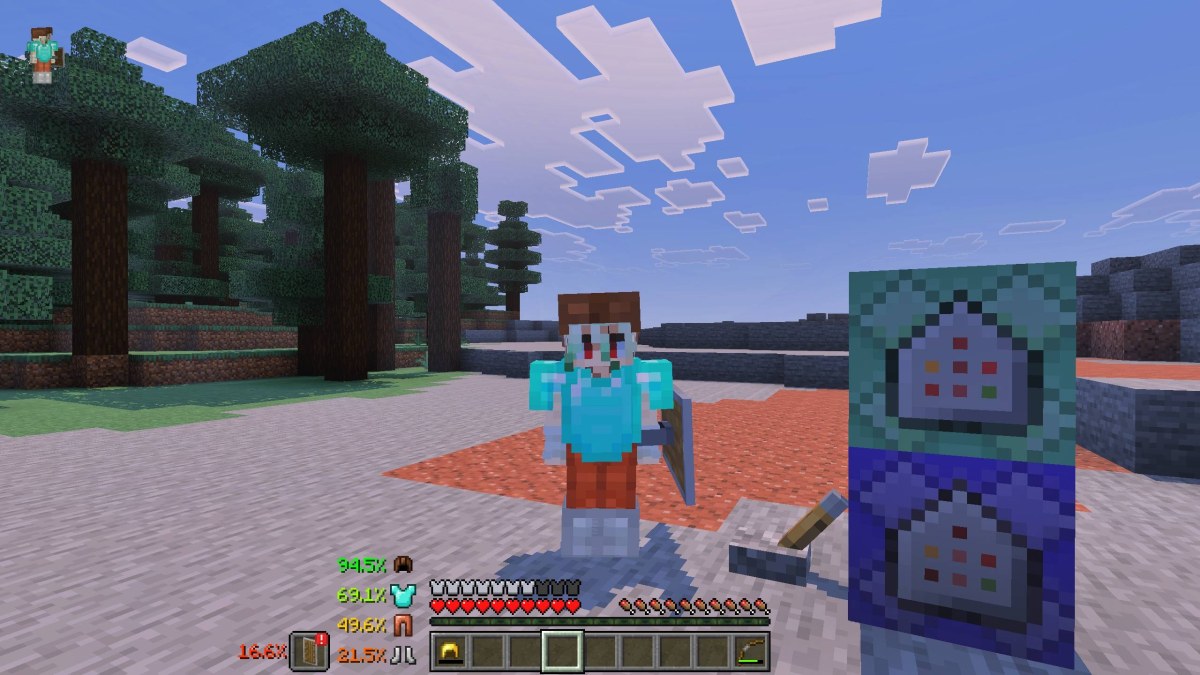 Мод Durability Armor Viewer 1.21.130 (отображение брони в) | 25-08-2026, 16:11 - Моды для Bedrock / Фэнтези / Выживание / Разное / Утилиты / 1.21
