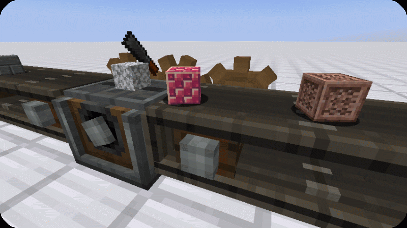 Mechanical chisel animation