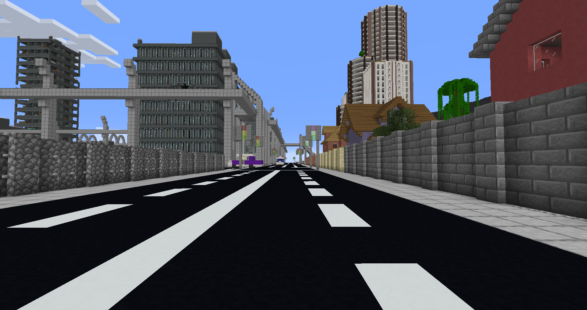 Карта Horizon City - Advanced World 1.21.11/1.19.2 (городское выживание)