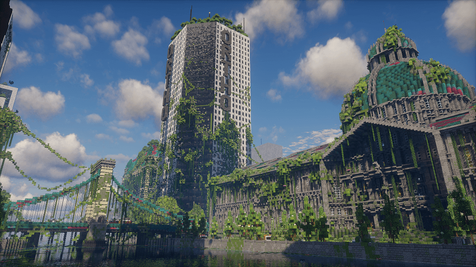 Карта Mosslorn - 1000x1000 Abandoned Overgrown City with Lore 26.1.2/1.21.11 (заброшенный город) | Сегодня, 18:24 - Карты для Minecraft / Готовые постройки / Карты на прохождение / Карты на выживание / Паркур карты / Приключения / 26.1 / 1.21.11 / 1.21.10 / 1.21.8 / 1.21.5 / 1.21.4 / 1.21.1 / 1.20.6 / 1.20.5 / 1.20.4 / 1.20.3 / 1.20.2 / 1.20.1 / 1.19.2 / 26.1.1 / 26.1.2