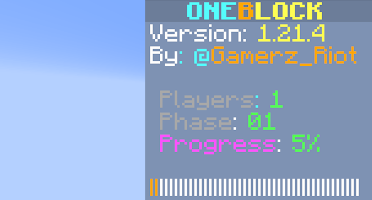 Карта OneBlock 1.21.11/1.19.3 (Приключение на одном блоке) | Вчера, 12:25 - Карты для Minecraft / Готовые постройки / Карты на прохождение / Карты на выживание / Приключения / 1.17 / 1.17.1 / 1.18.1 / 1.21.11 / 1.21.10 / 1.21.8 / 1.21.5 / 1.21.4 / 1.21.1 / 1.20.4 / 1.20.3 / 1.20.2 / 1.20.1 / 1.19.3 / 1.19.2 / 1.19.1 / 1.19 / 1.18.2