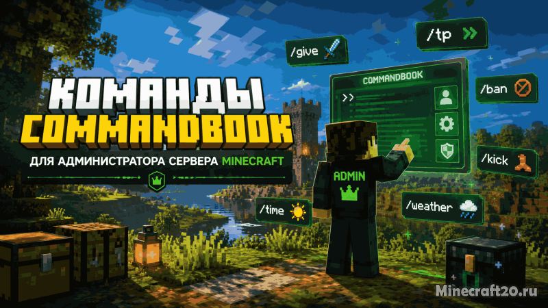 Команды админа Minecraft — CommandBook и permissions