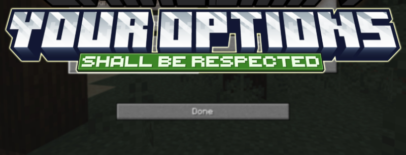 Мод Your Options Shall Be Respected (YOSBR) 1.21.10/1.20 (настройки по умолчанию)