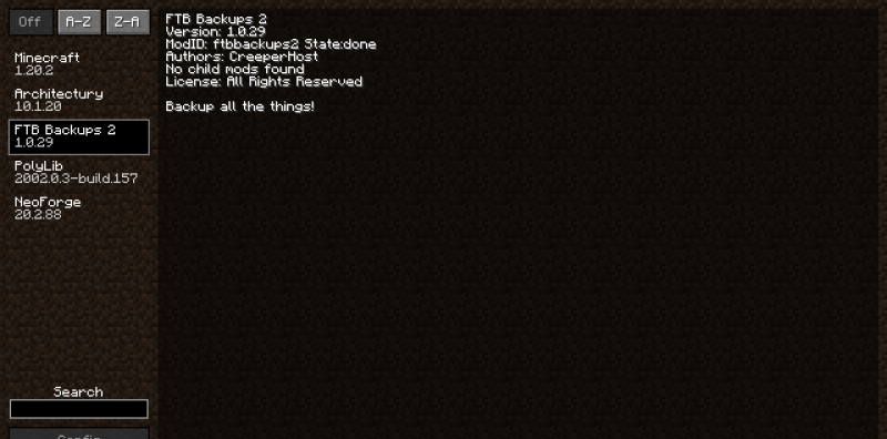 Мод FTB Backups 2 1.21.5/1.19.3 (автоматическое резервное копирование) | Вчера, 14:54 - Моды для Minecraft / Мини карта / Инструменты / 1.18.2 / 1.19 / 1.19.2 / 1.19.3 / 1.20 / 1.20.1 / 1.20.2 / 1.20.4 / 1.21 / 1.21.1 / 1.21.4 / 1.21.5
