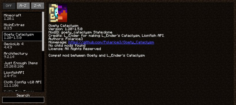 Мод Goety Cataclysm 1.21.1/1.20.1 (Совместимость Goety и Cataclysm) | Сегодня, 13:57 - Моды для Minecraft / Оружие / Магия / RPG / 1.20.1 / 1.21.1