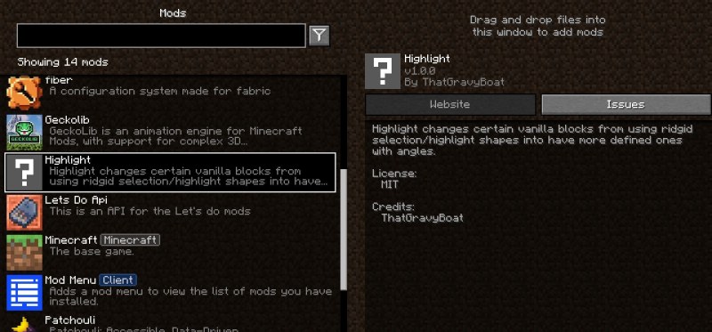 Мод Highlight 26.1/1.21.11 (визуальные улучшения) | Вчера, 14:10 - Моды для Minecraft / Декор / Инструменты / 1.19.2 / 1.19.3 / 1.19.4 / 1.20 / 1.20.1 / 1.20.2 / 1.20.5 / 1.21 / 1.21.1 / 1.21.4 / 1.21.5 / 1.21.8 / 1.21.10 / 1.21.11 / 26.1 / 26.2