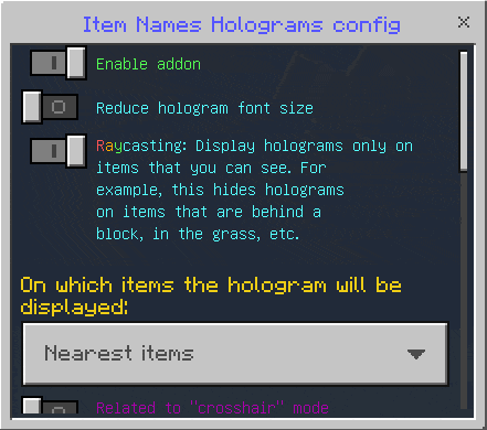 Мод Holograms on dropped items! 26.50/1.21.130 (голограммы над предметами) | 19-09-2026, 13:14 - Моды для Bedrock / 26.x / Разное / 1.21