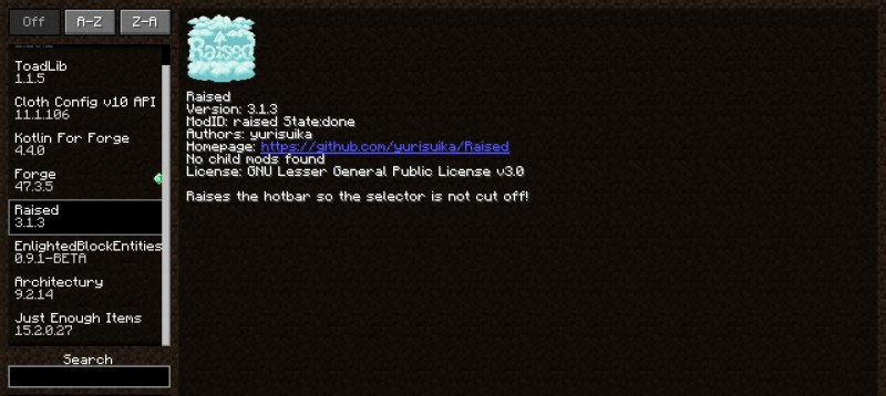 Мод Raised 26.2/1.21.11 (Улучшенная панель) | 14-08-2026, 18:17 - Моды для Minecraft / 1.16 / 1.16.1  / 1.16.2  / 1.16.3 / 1.16.4 / 1.17 / 1.16.5 / 1.17.1 / 1.18 / 1.18.1 / 1.18.2 / 1.19 / 1.19.1 / 1.19.2 / 1.19.3 / 1.19.4 / 1.20 / 1.20.1 / 1.20.2 / 1.20.4 / 1.20.5 / 1.20.6 / 1.21 / 1.21.1 / 1.21.4 / 1.21.5 / 1.21.8 / 1.21.10 / 1.21.11 / 26.1 / 26.1.1 / 26.1.2 / 26.2