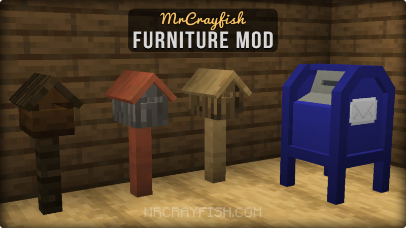 Мод MrCrayfish's Furniture (Legacy) 1.20.1/1.19.4 (мебель, декор, почта) | Вчера, 18:40 - Моды для Minecraft / Декор / 1.12.2 / Еда / Ядра (Библиотеки) / 1.14.4 / 1.15.1 / 1.15.2 / 1.16.1  / 1.16.3 / 1.16.4 / 1.16.5 / 1.17.1 / 1.18 / 1.18.1 / 1.18.2 / 1.19 / 1.19.2 / 1.19.3 / 1.19.4 / 1.20.1