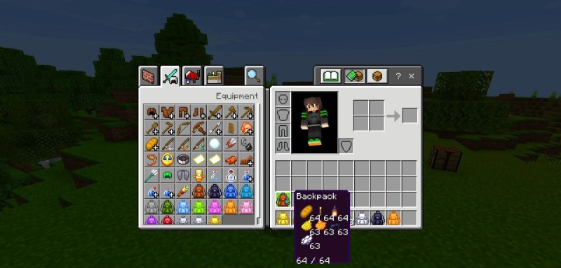 Мод Multi Backpack 1.21.70 (удобные рюкзаки) | Вчера, 19:08 - Моды для Bedrock / 1.21