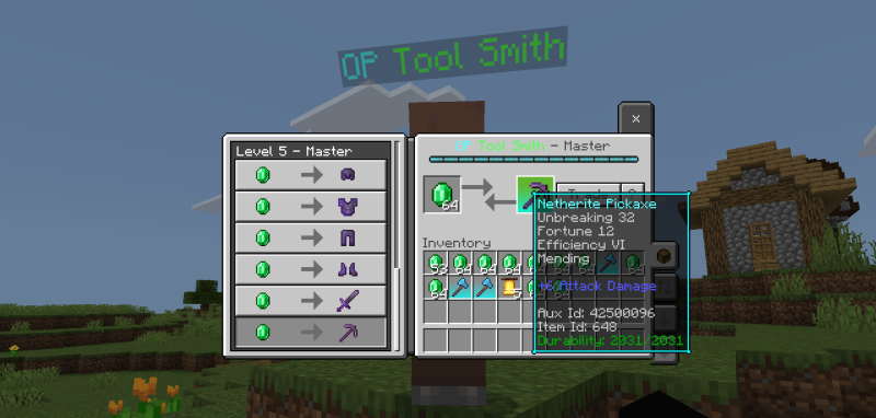 Карта OP Tool Smith + Mod 26.40/1.21.132 (выживание с деревней) | Сегодня, 12:28 - Карты для Bedrock / Приключения / Выживание / 26.x / 1.21