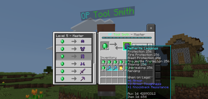 Карта OP Tool Smith + Mod 26.40/1.21.132 (выживание с деревней) | Сегодня, 12:28 - Карты для Bedrock / Приключения / Выживание / 26.x / 1.21