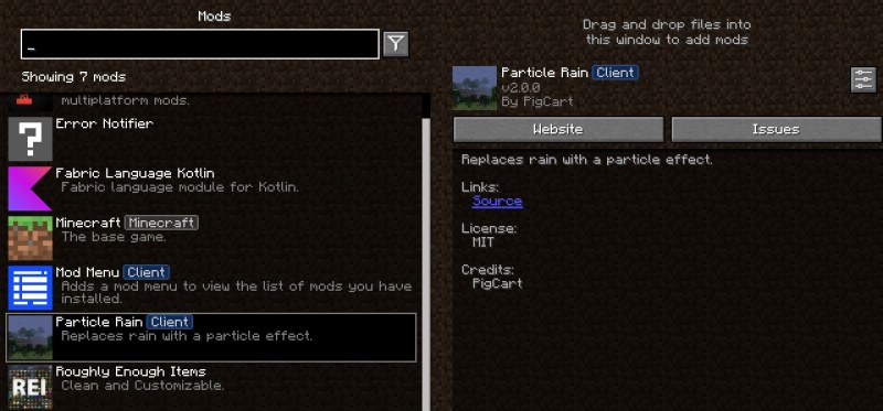 Мод Particle Rain 26.1.2/1.21.11 (погодные эффекты) | 9-08-2026, 14:55 - Моды для Minecraft / Декор / 1.16 / 1.16.2  / 1.16.3 / 1.17 / 1.16.5 / 1.17.1 / 1.18 / 1.18.1 / 1.19 / 1.19.1 / 1.19.2 / 1.19.3 / 1.19.4 / 1.20 / 1.20.1 / 1.20.2 / 1.20.4 / 1.20.5 / 1.20.6 / 1.21 / 1.21.1 / 1.21.4 / 1.21.5 / 1.21.8 / 1.21.10 / 1.21.11 / 26.1 / 26.1.1 / 26.1.2