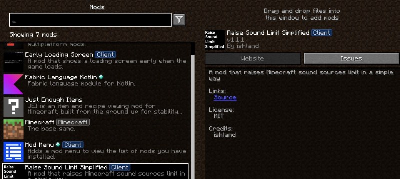 Мод Raise Sound Limit Simplified 26.2/1.21.11 (Увеличение лимита звуков) | 2-08-2026, 15:09 - Моды для Minecraft / 1.18.2 / 1.19 / 1.19.1 / 1.19.2 / 1.19.3 / 1.19.4 / 1.20 / 1.20.1 / 1.20.2 / 1.20.4 / 1.20.5 / 1.20.6 / 1.21 / 1.21.1 / 1.21.4 / 1.21.5 / 1.21.8 / 1.21.10 / 1.21.11 / 26.1 / 26.1.1 / 26.1.2 / 26.2