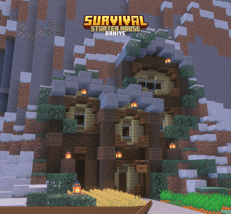 Survival Starter House (40 карт) 26.3/1.21.132 (выживание на острове) | 21-08-2026, 16:52 - Карты для Bedrock / Приключения / Постройки / Выживание / 26.x / 1.21