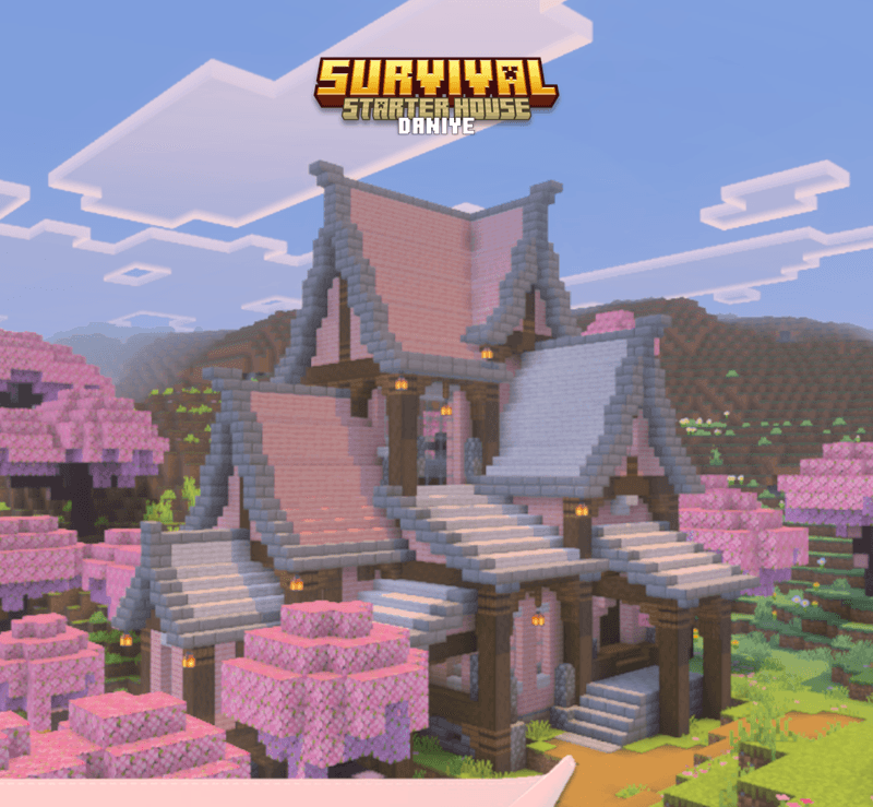 Survival Starter House (40 карт) 26.3/1.21.132 (выживание на острове) | 21-08-2026, 16:52 - Карты для Bedrock / Приключения / Постройки / Выживание / 26.x / 1.21