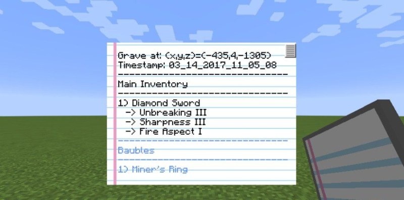 Мод Tomb Many Graves 2 (могилы, смерть, инвентарь) | Вчера, 14:56 - Моды для Minecraft / Декор / RPG