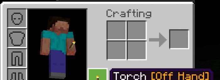 Мод Torch OffHand 26.40/1.21.132 (динамическое освещение) | 22-08-2026, 17:42 - Моды для Bedrock / 26.x / 1.21