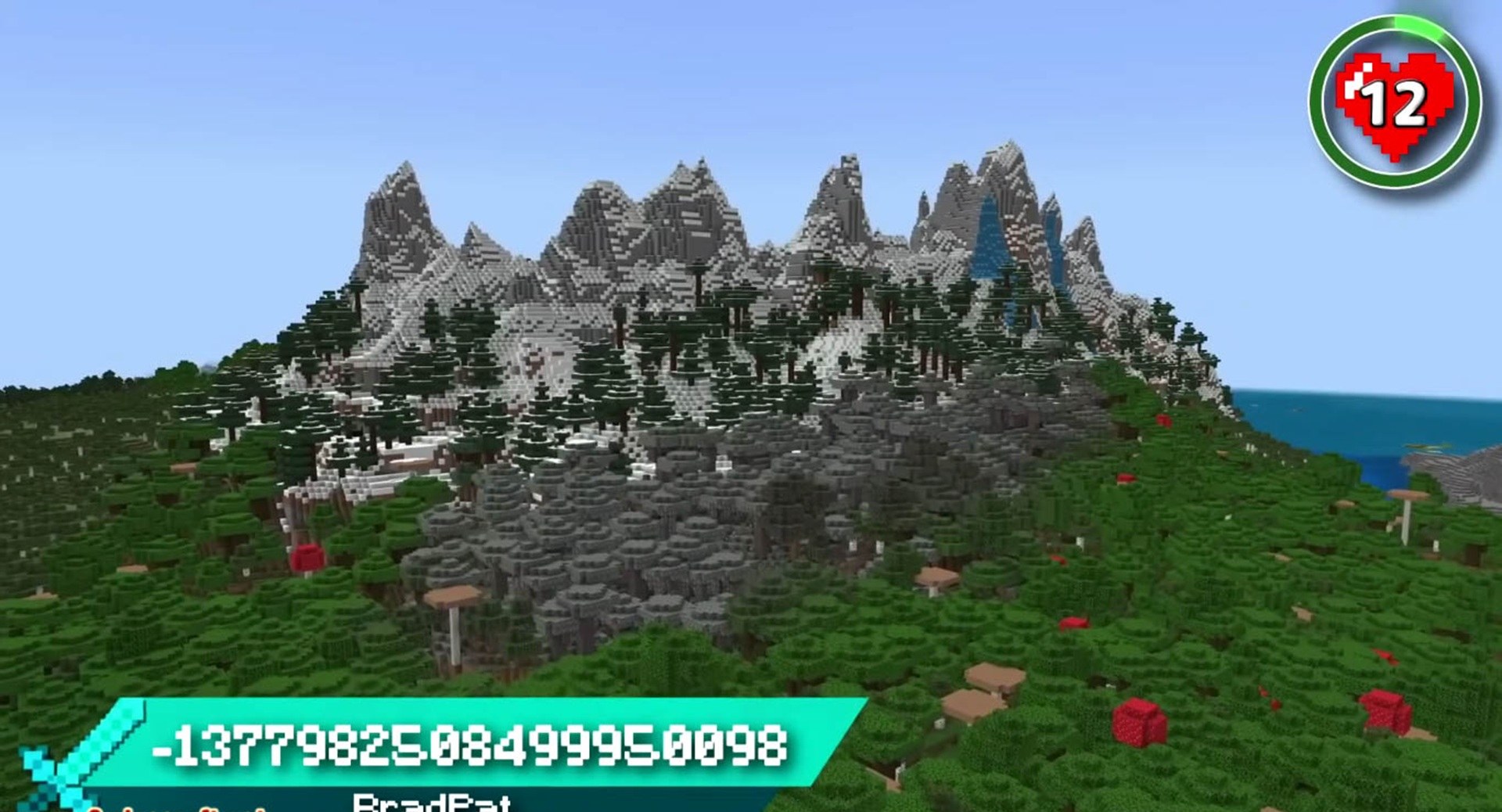 Minecraft seed -1377982508499950098 — скриншот 1