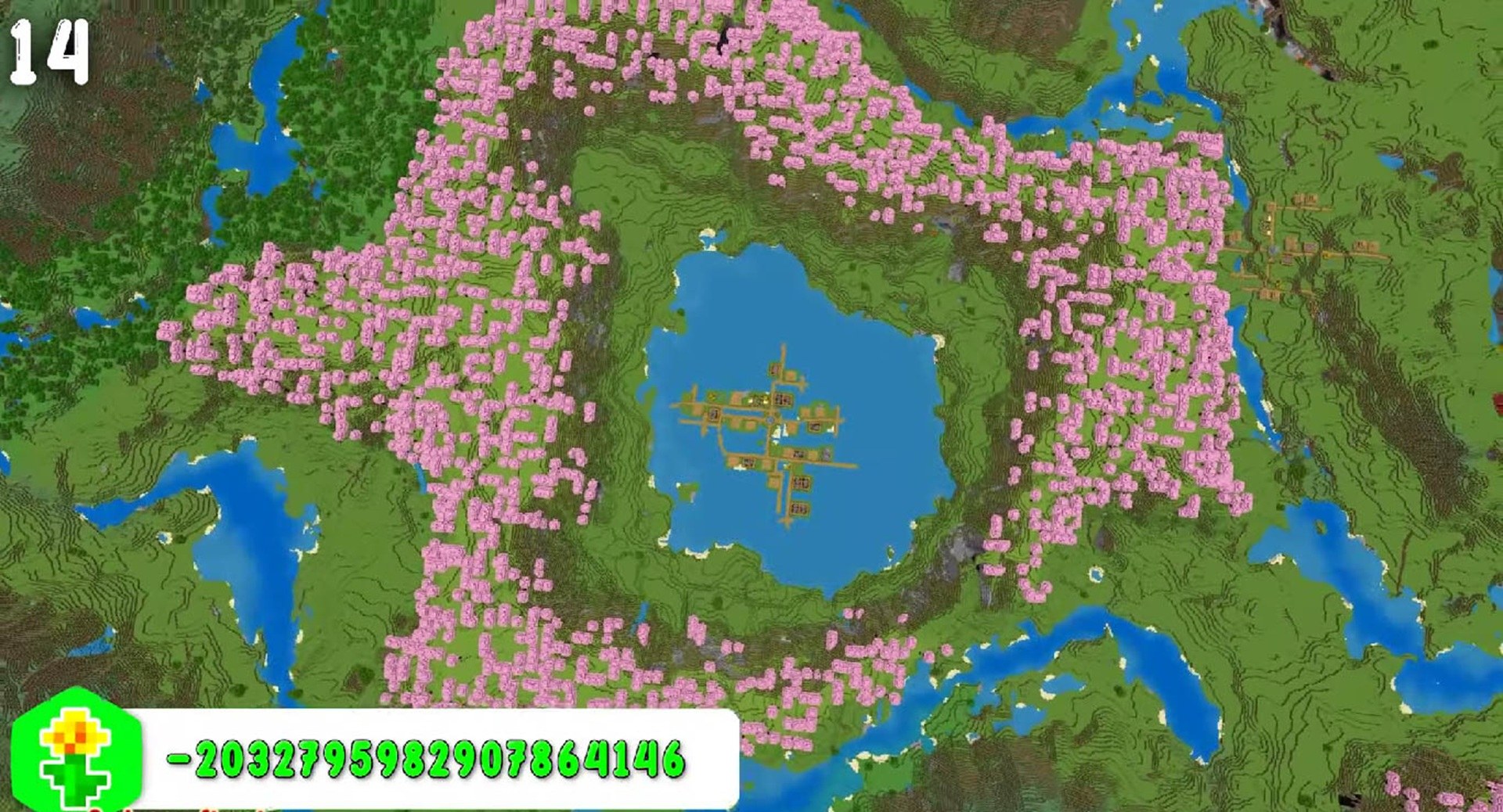 Minecraft seed -2032795982907864146 — скриншот 1