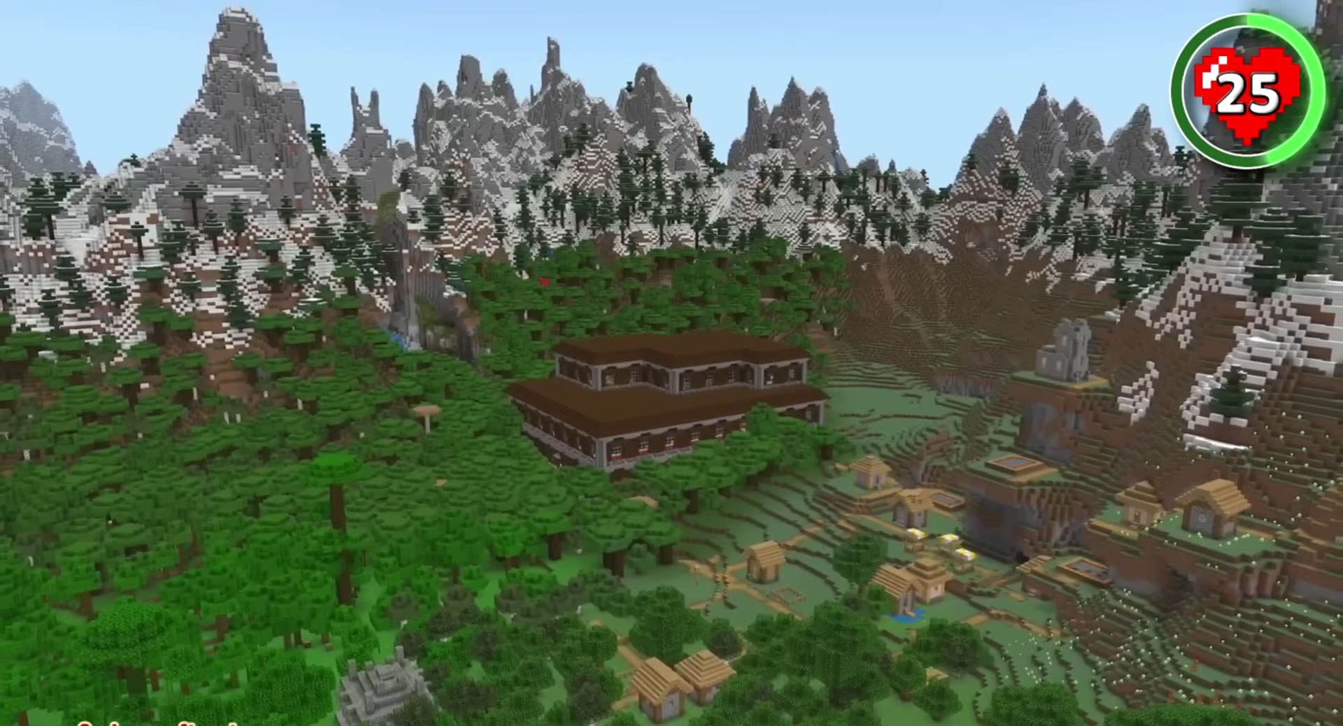 Minecraft seed -2105555122758267308 — скриншот 1