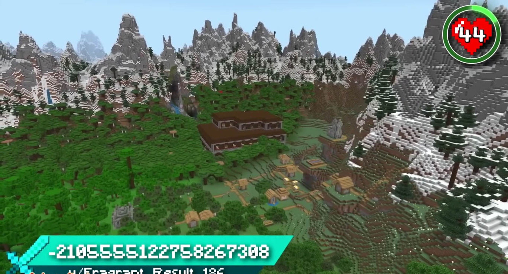Minecraft seed -2105555122758267308 — скриншот 1