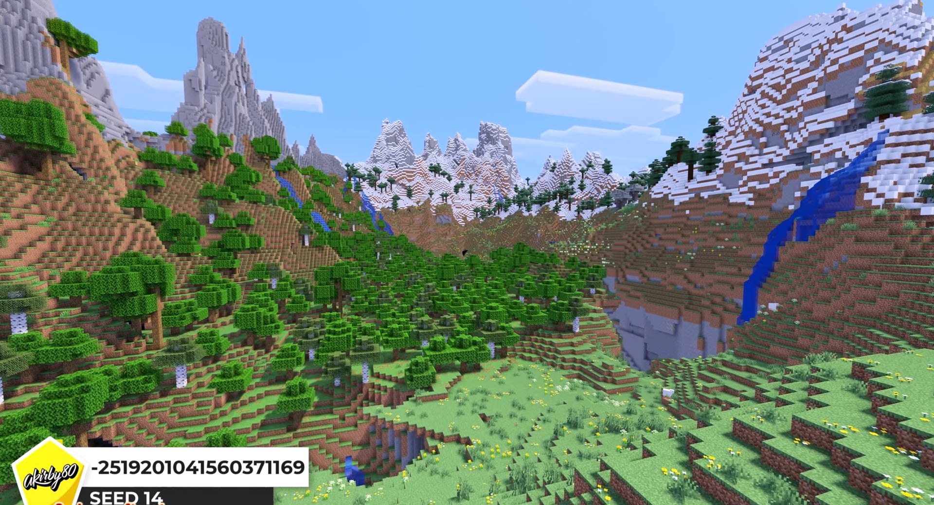 Minecraft seed -2519201041560371169 — скриншот 1