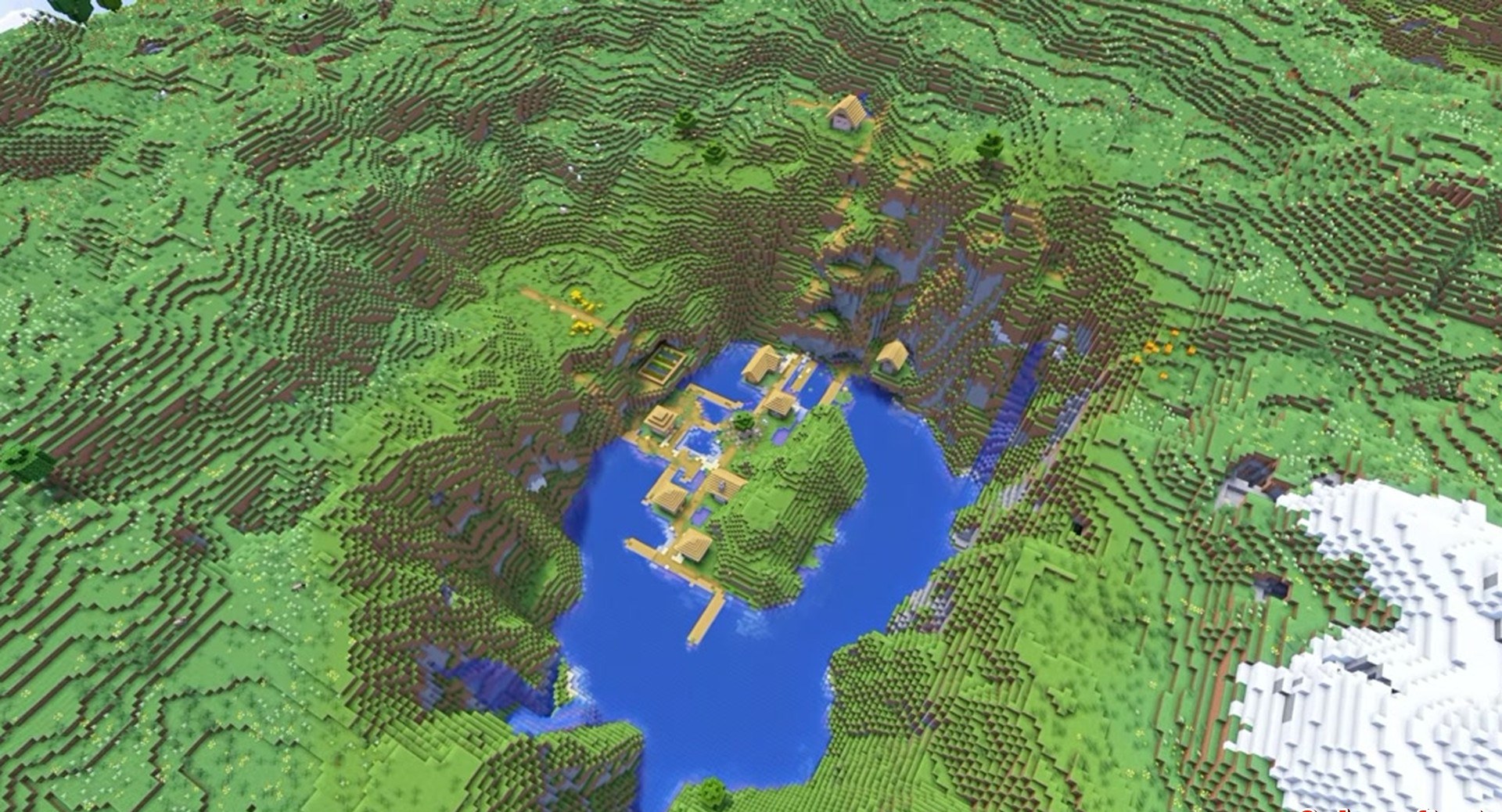 Minecraft seed -2622220883036463217 — скриншот 1
