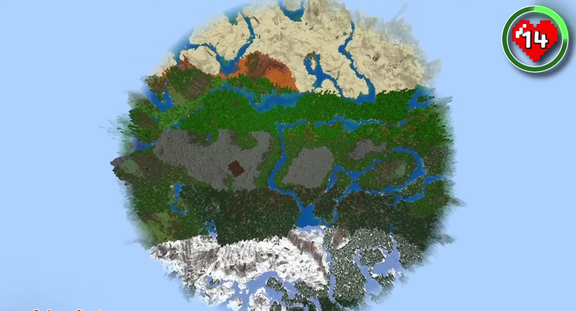 Minecraft seed -2840946053531589928 — скриншот 1