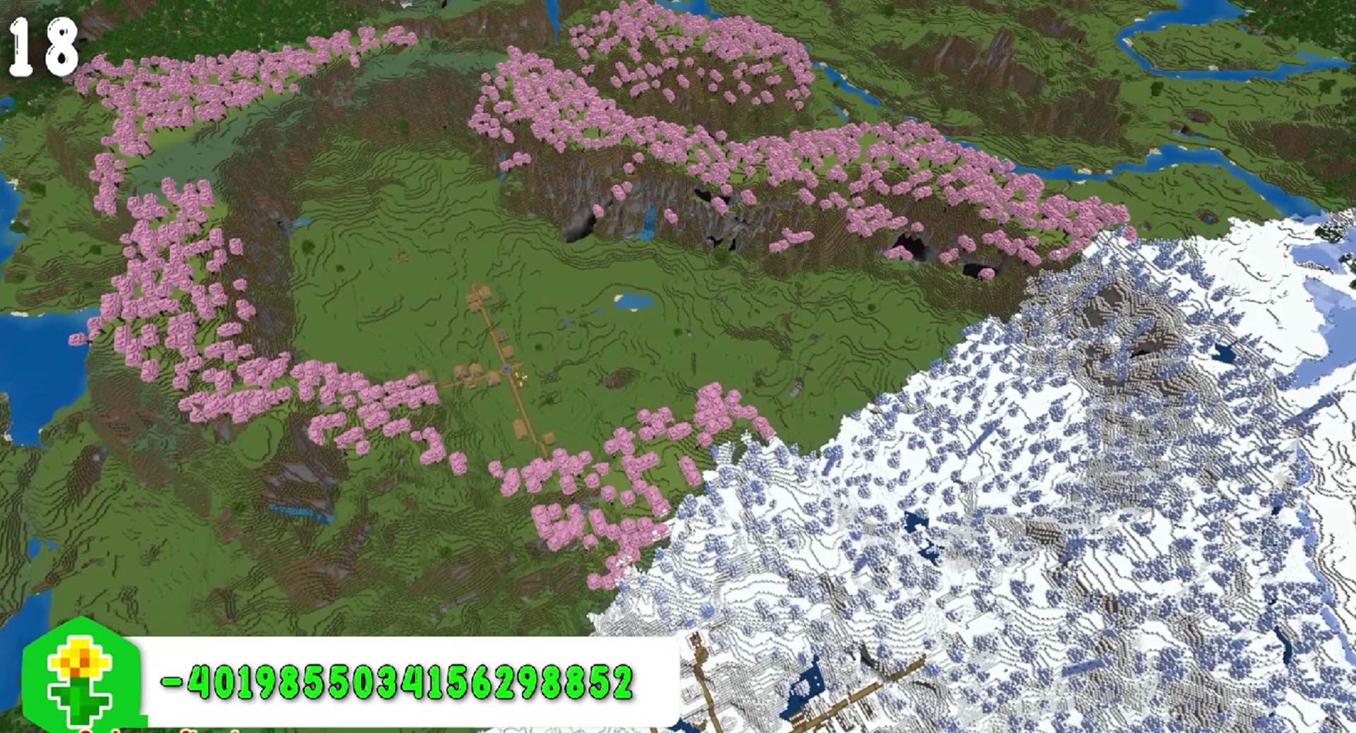 Minecraft seed -4019855034156298852 — скриншот 1