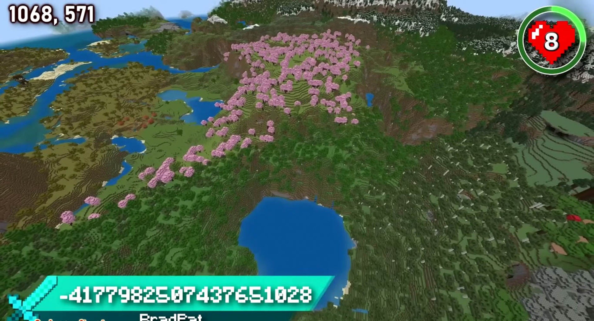 Minecraft seed -4177982507437651028 — скриншот 1