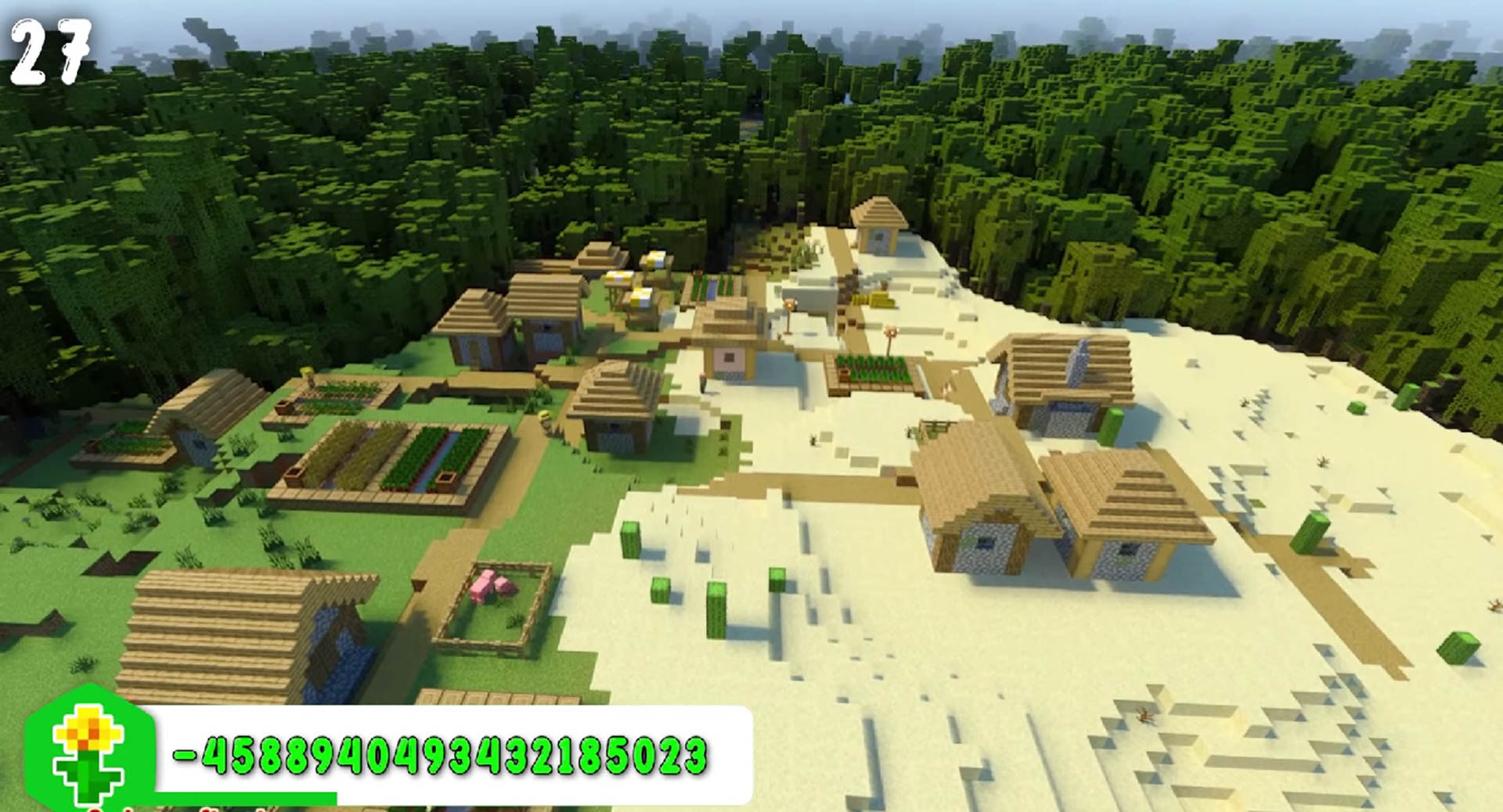 Minecraft seed -4588940493432185023 — скриншот 1
