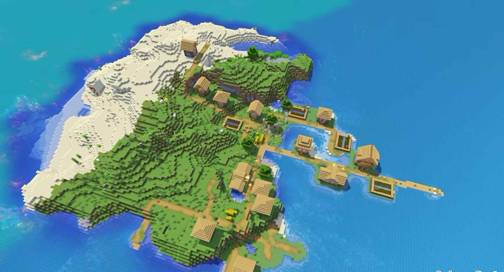 Minecraft seed -4635048441493682649 — скриншот 1