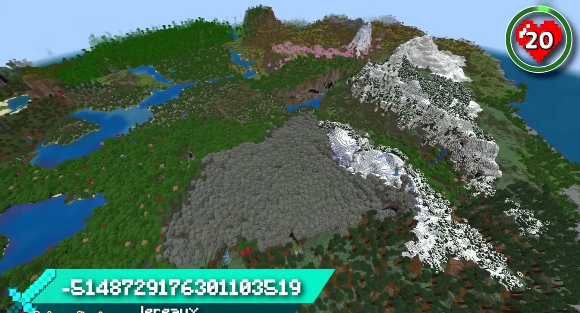 Minecraft seed -5148729176301103519 — скриншот 1