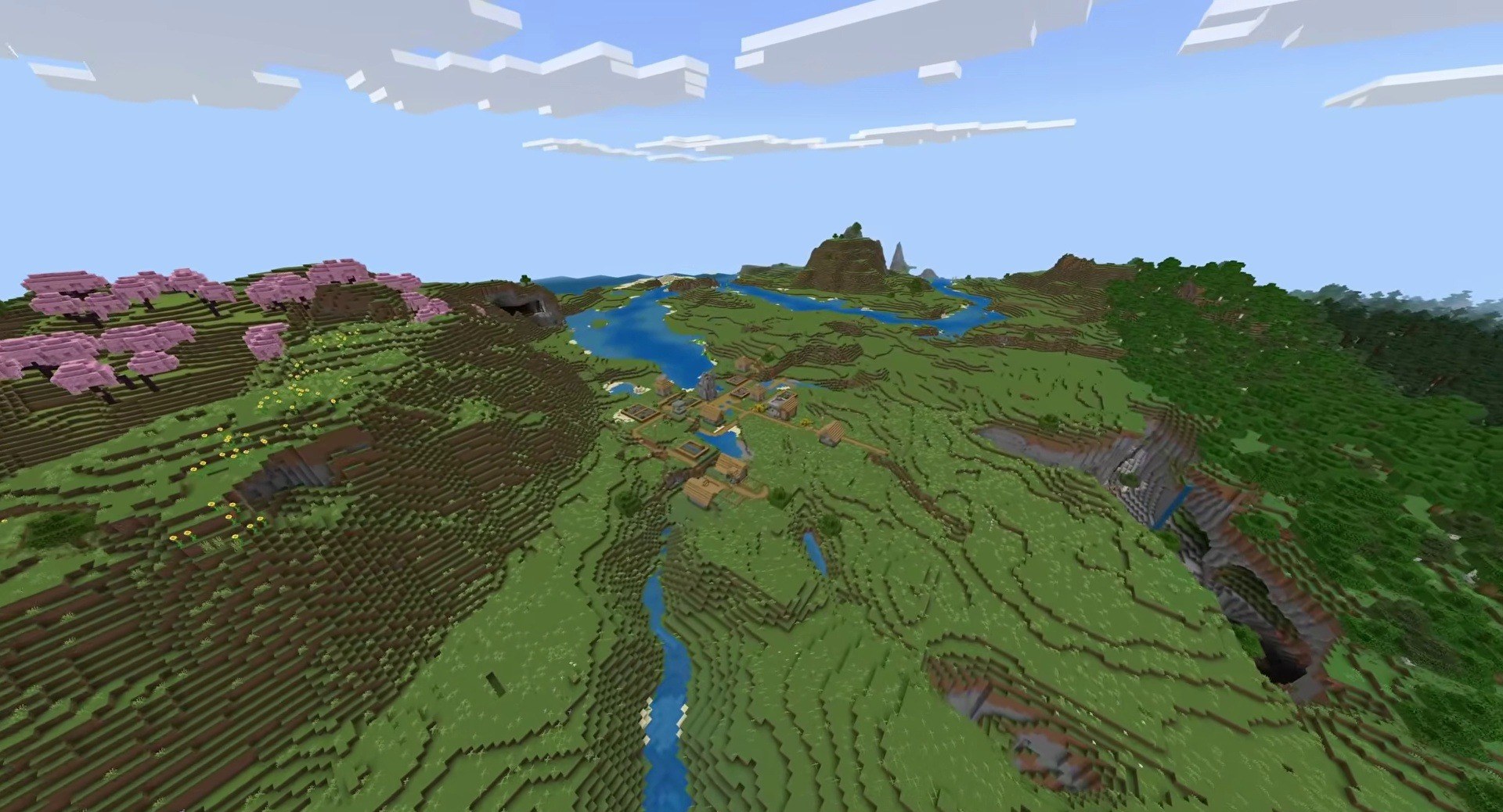 Minecraft seed -5297629749857521975 — скриншот 1