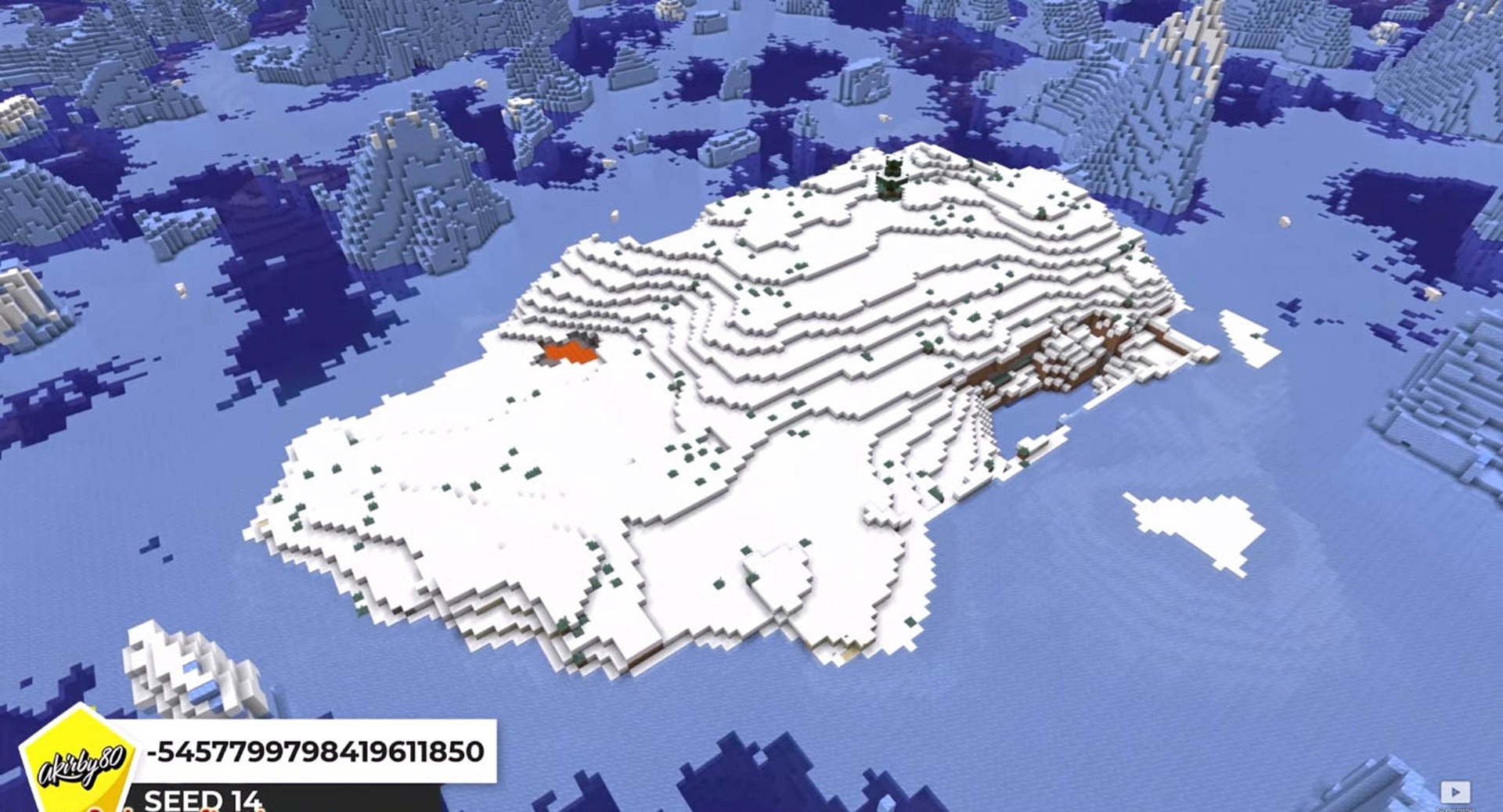 Minecraft seed -5457799798419611850 — скриншот 1