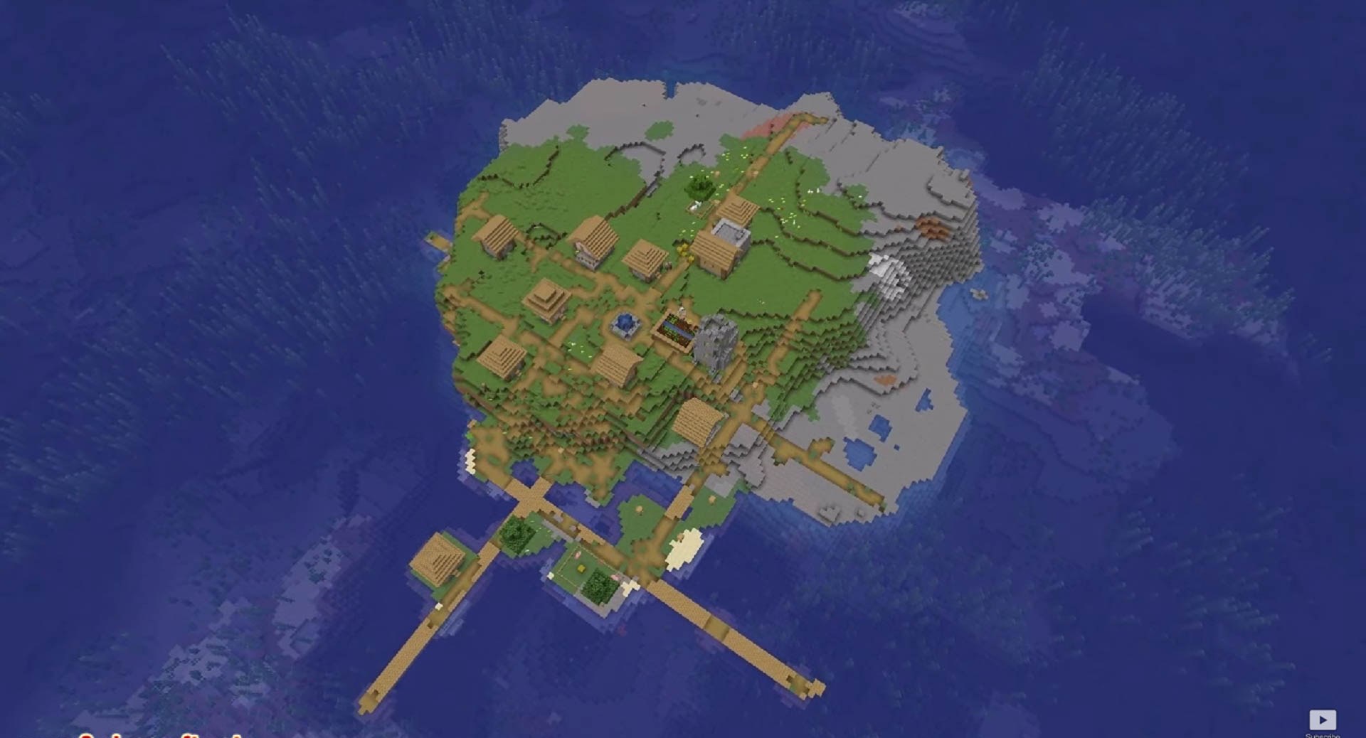 Minecraft seed -6170494439450032585 — скриншот 1