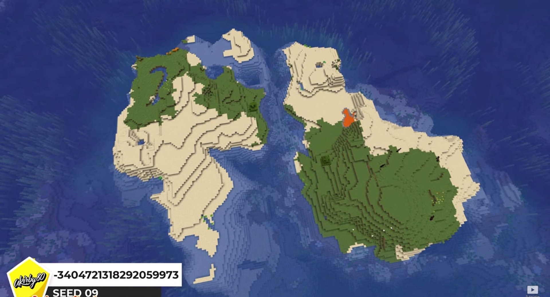 Minecraft seed -6421288643700194764 — скриншот 1