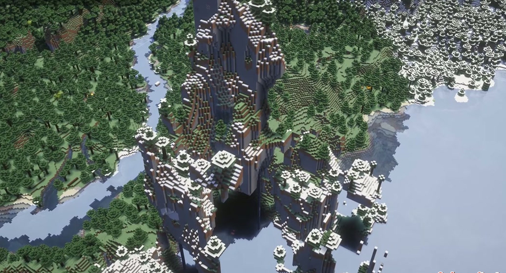 Minecraft seed -6830606740513798320 — скриншот 1